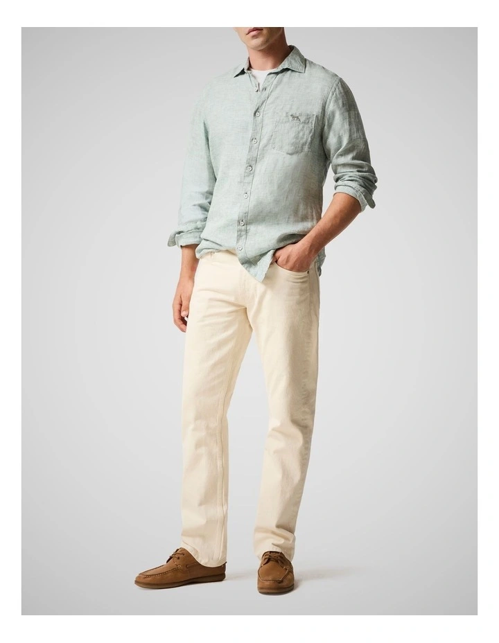 Coromandel 2 Long Sleeve Sports Fit Shirt in Moss image 2
