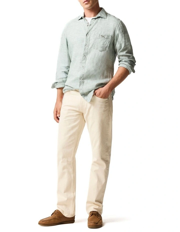 Coromandel 2 Long Sleeve Sports Fit Shirt in Moss image 2
