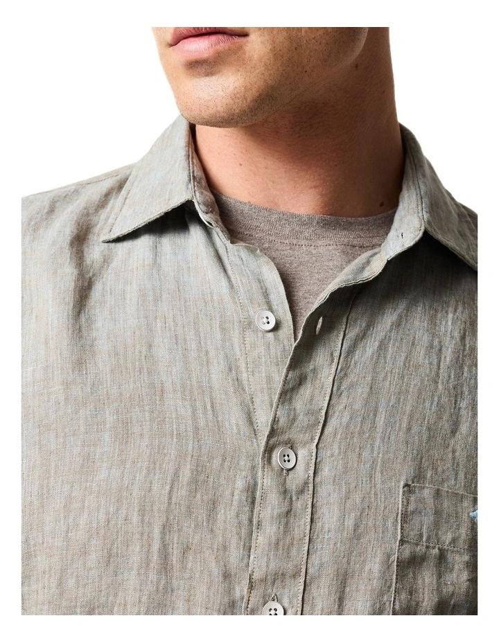 Coromandel 2 Long Sleeve Sports Fit Shirt in Taupe image 6