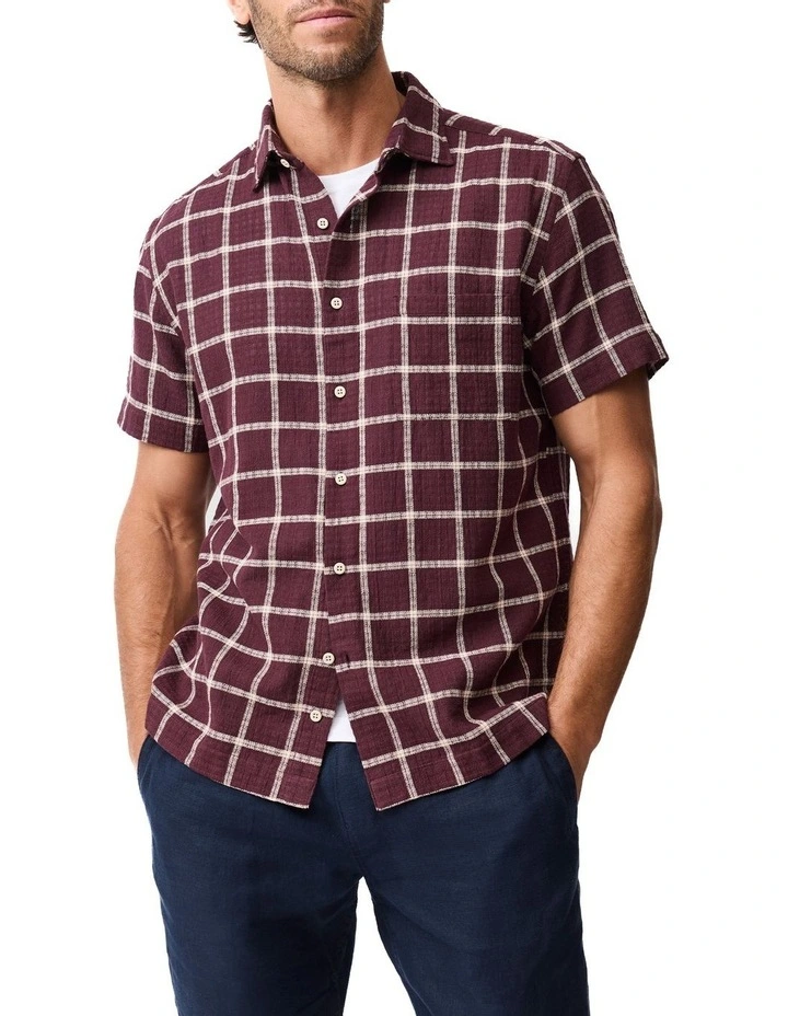 Wetherstones Shirt in Burgundy image 1