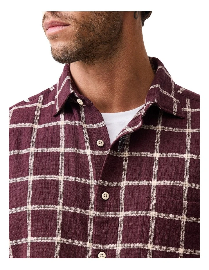 Wetherstones Shirt in Burgundy image 4