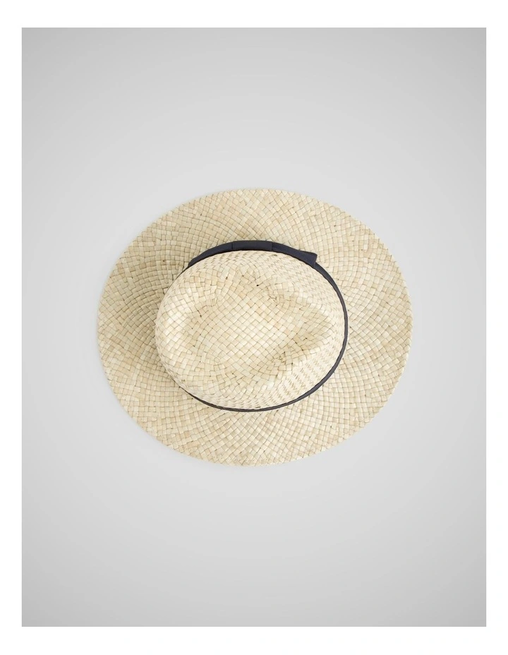 Hampden Hat Natural in Navy image 1