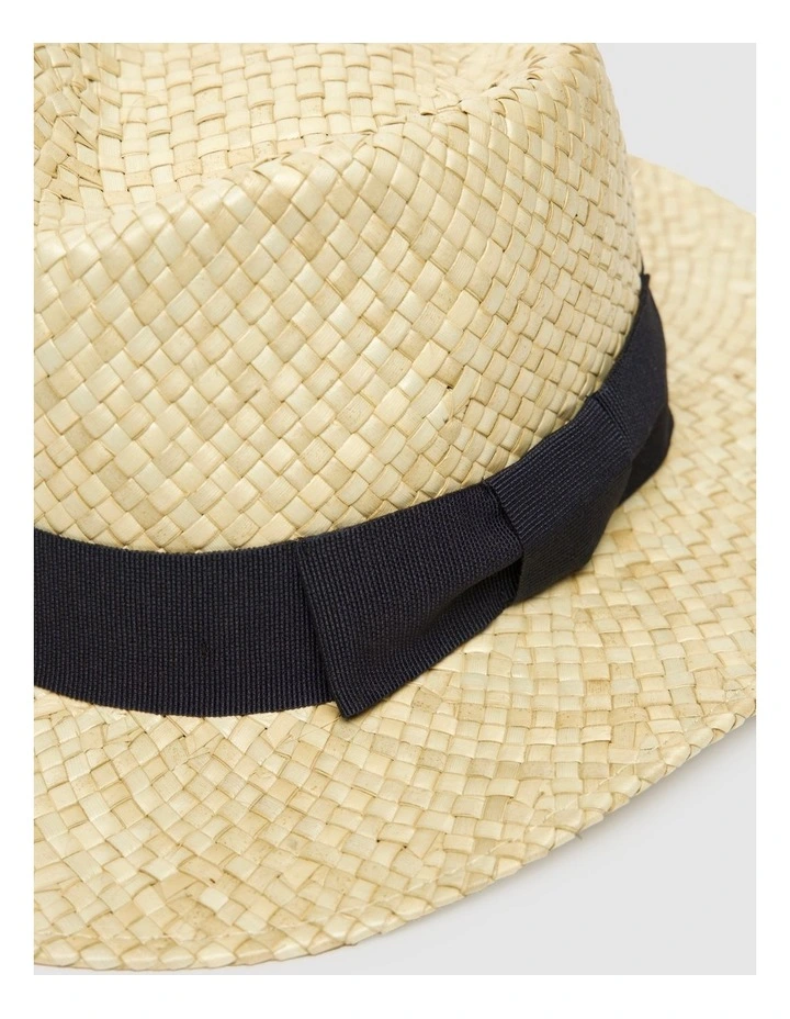 Hampden Hat Natural in Navy image 2