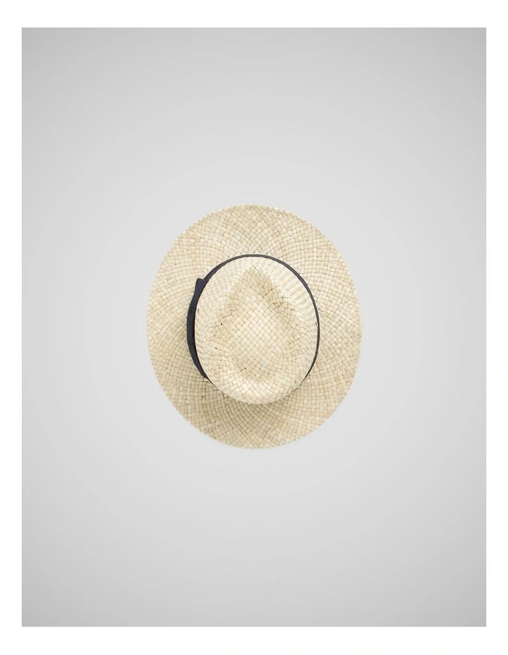 Hampden Hat Natural in Navy image 3