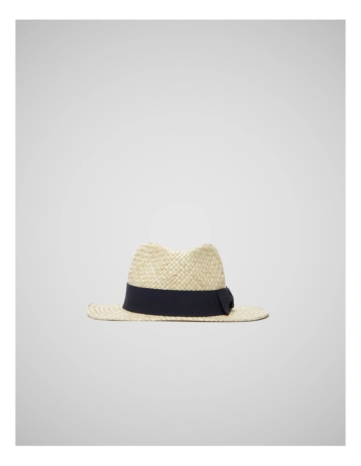 Hampden Hat Natural in Navy image 5
