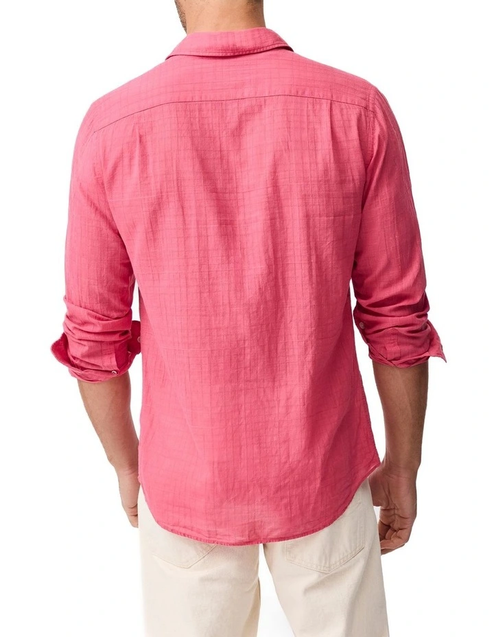 Taupo Bay Sports Fit Shirt in Geranium image 3