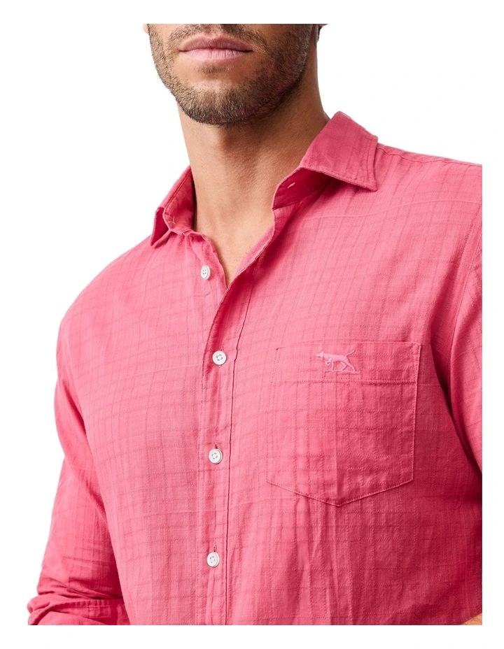 Taupo Bay Sports Fit Shirt in Geranium image 6
