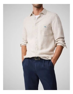 Coromandel 2 Long Sleeve Sports Fit Shirt in Oatmeal