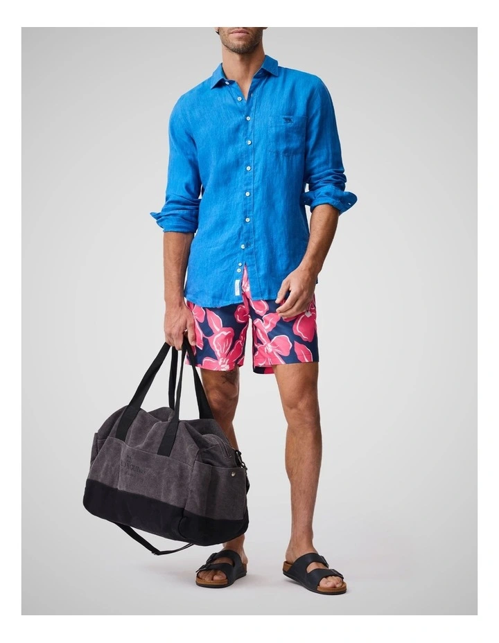 Coromandel 2 Long Sleeve Sports Fit Shirt in Cyan image 2