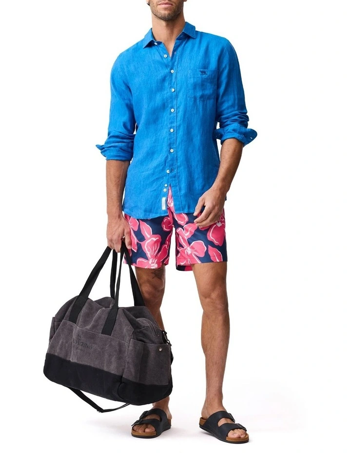 Coromandel 2 Long Sleeve Sports Fit Shirt in Cyan image 2