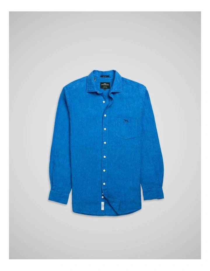 Coromandel 2 Long Sleeve Sports Fit Shirt in Cyan image 4
