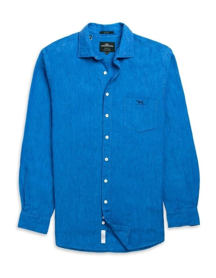 Coromandel 2 Long Sleeve Sports Fit Shirt in Cyan image 4