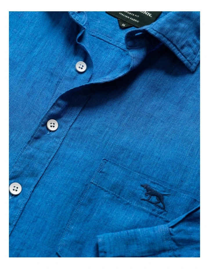 Coromandel 2 Long Sleeve Sports Fit Shirt in Cyan image 5