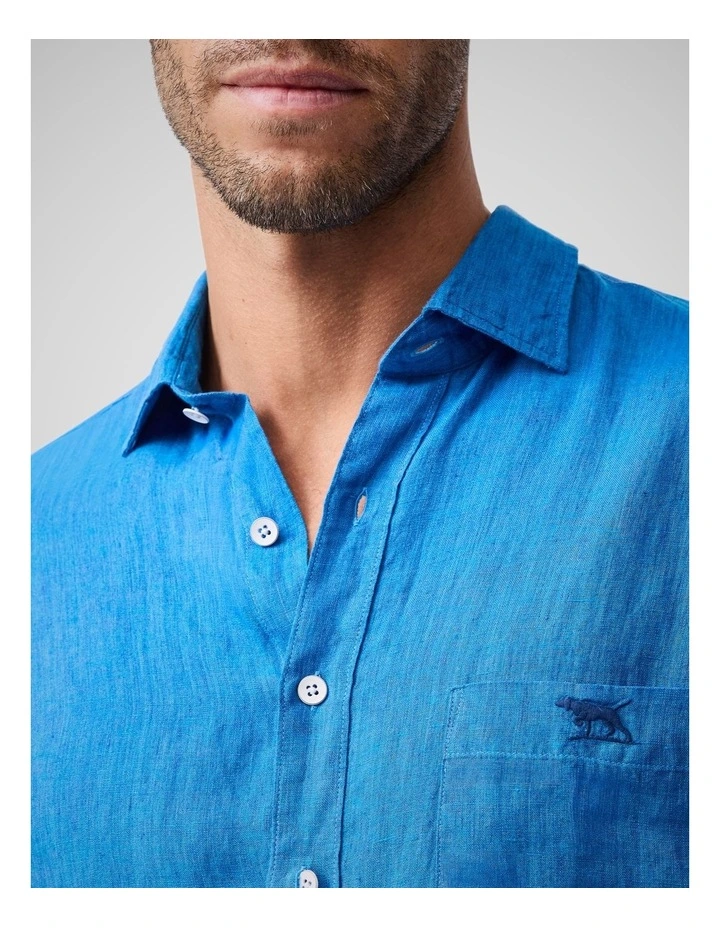 Coromandel 2 Long Sleeve Sports Fit Shirt in Cyan image 6