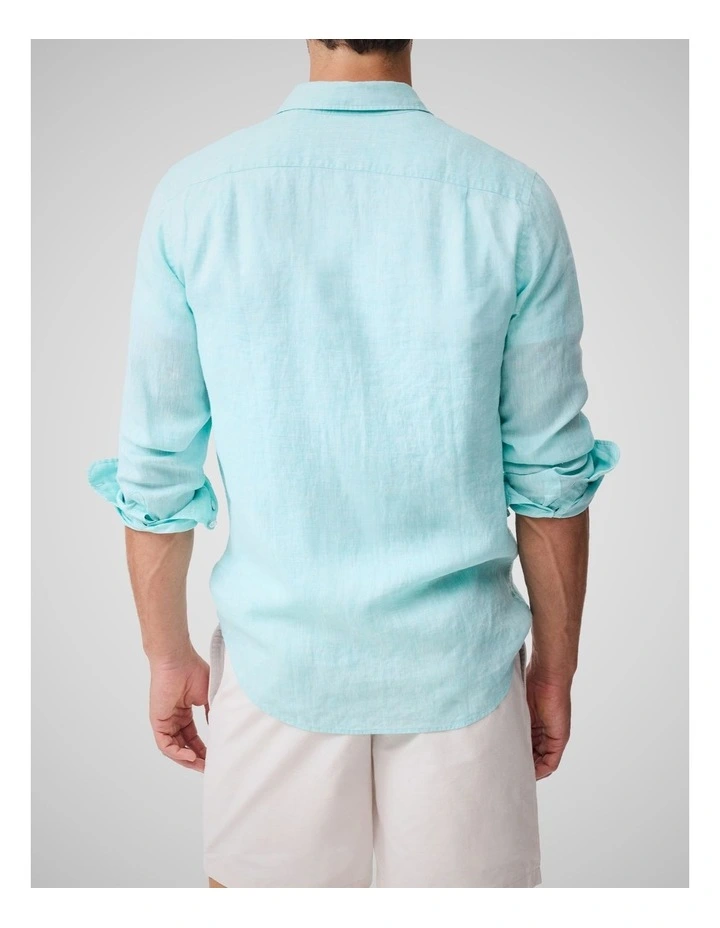 Coromandel 2 Long Sleeve Sports Fit Shirt in Mint image 3