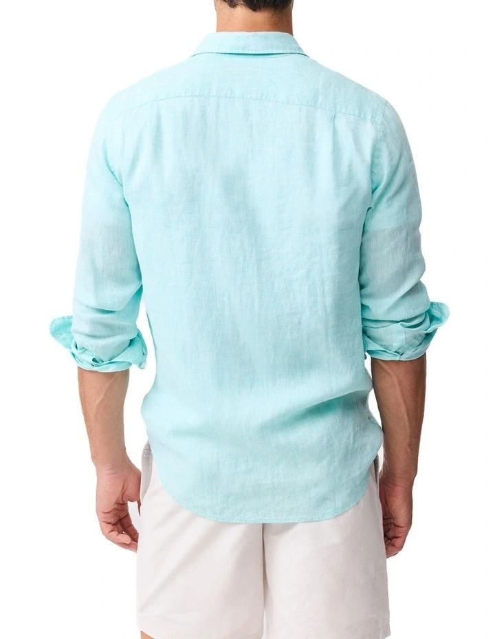 Coromandel 2 Long Sleeve Sports Fit Shirt in Mint image 3