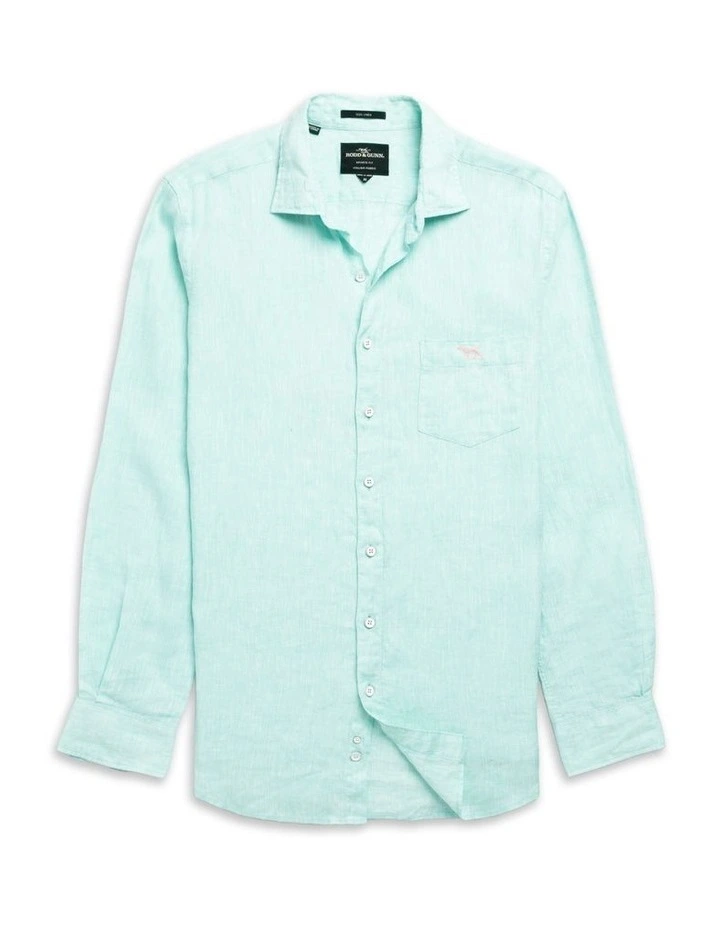 Coromandel 2 Long Sleeve Sports Fit Shirt in Mint image 4