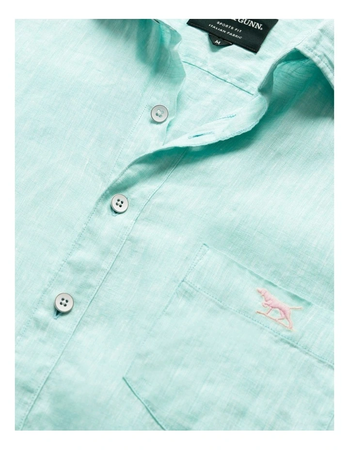 Coromandel 2 Long Sleeve Sports Fit Shirt in Mint image 5