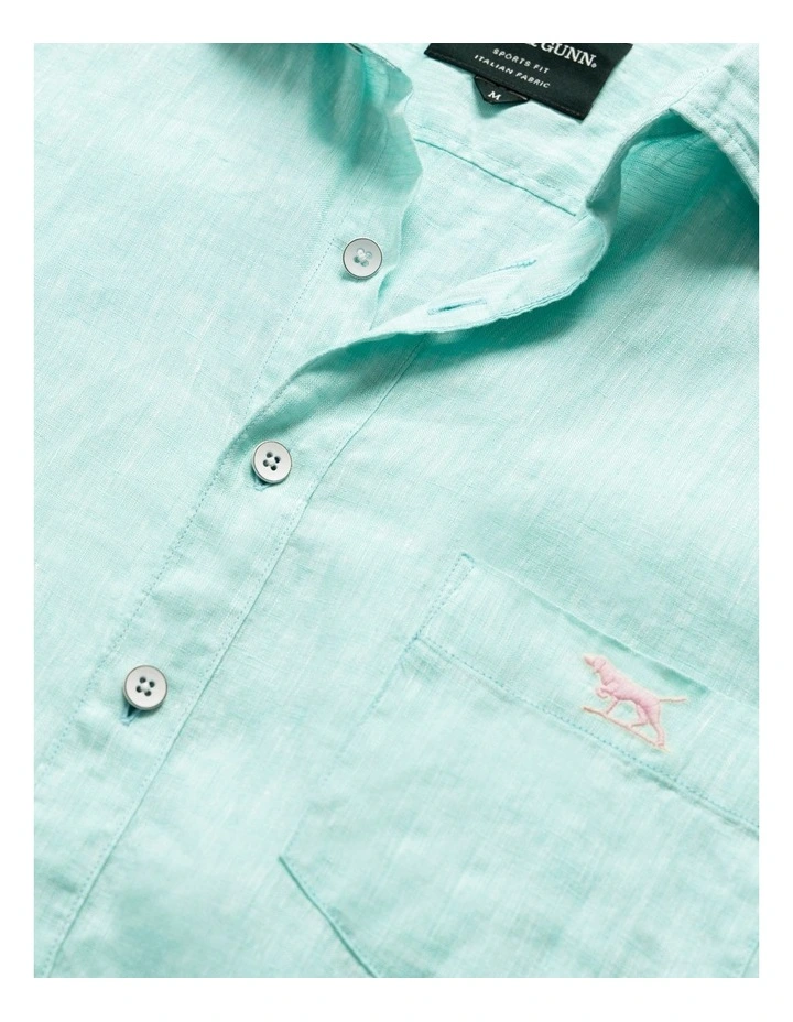 Coromandel 2 Long Sleeve Sports Fit Shirt in Mint image 5