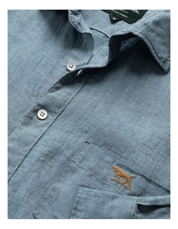 Coromandel 2 Long Sleeve Sports Fit Shirt in Sea Stone image 4