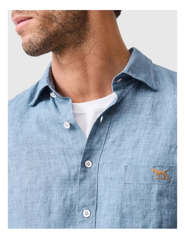 Coromandel 2 Long Sleeve Sports Fit Shirt in Sea Stone image 5