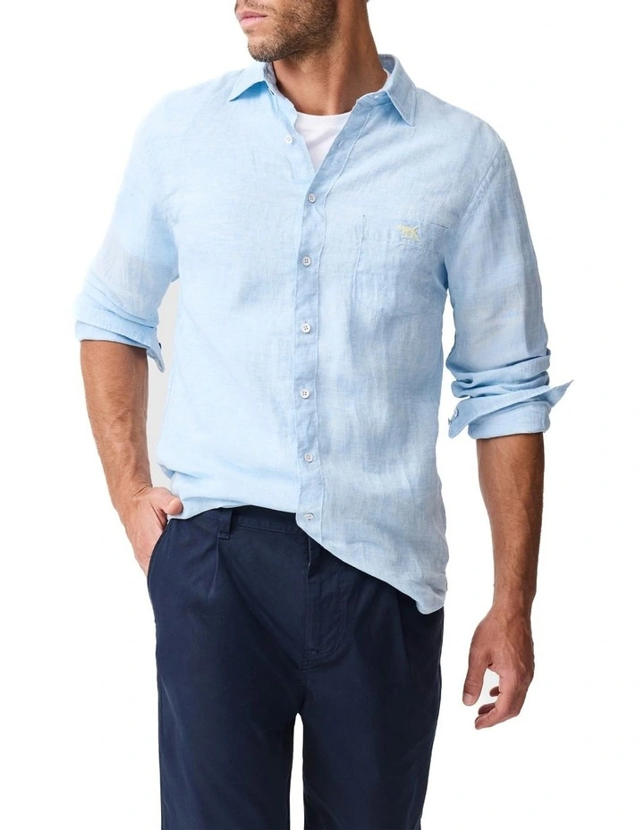 Coromandel 2 Long Sleeve Sports Fit Shirt  in Sky image 1