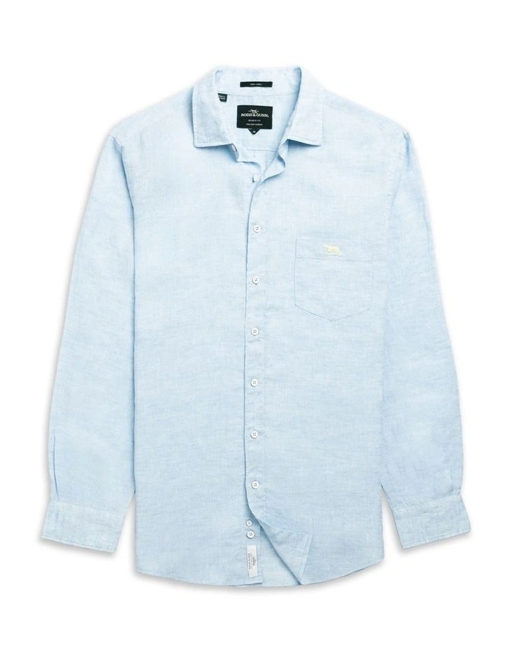 Coromandel 2 Long Sleeve Sports Fit Shirt  in Sky image 4