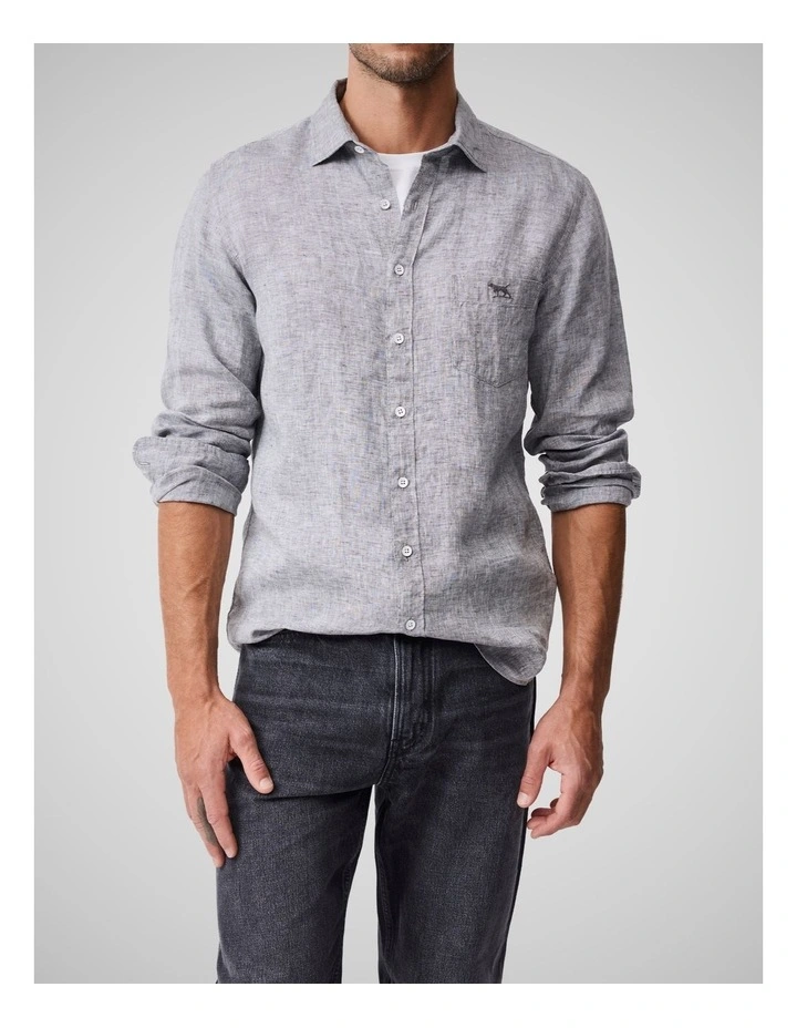 Coromandel 2 Long Sleeve Sports Fit Shirt in Smoke image 1
