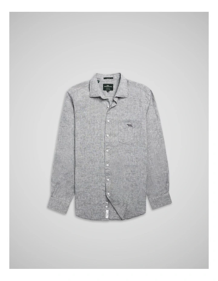 Coromandel 2 Long Sleeve Sports Fit Shirt in Smoke image 4