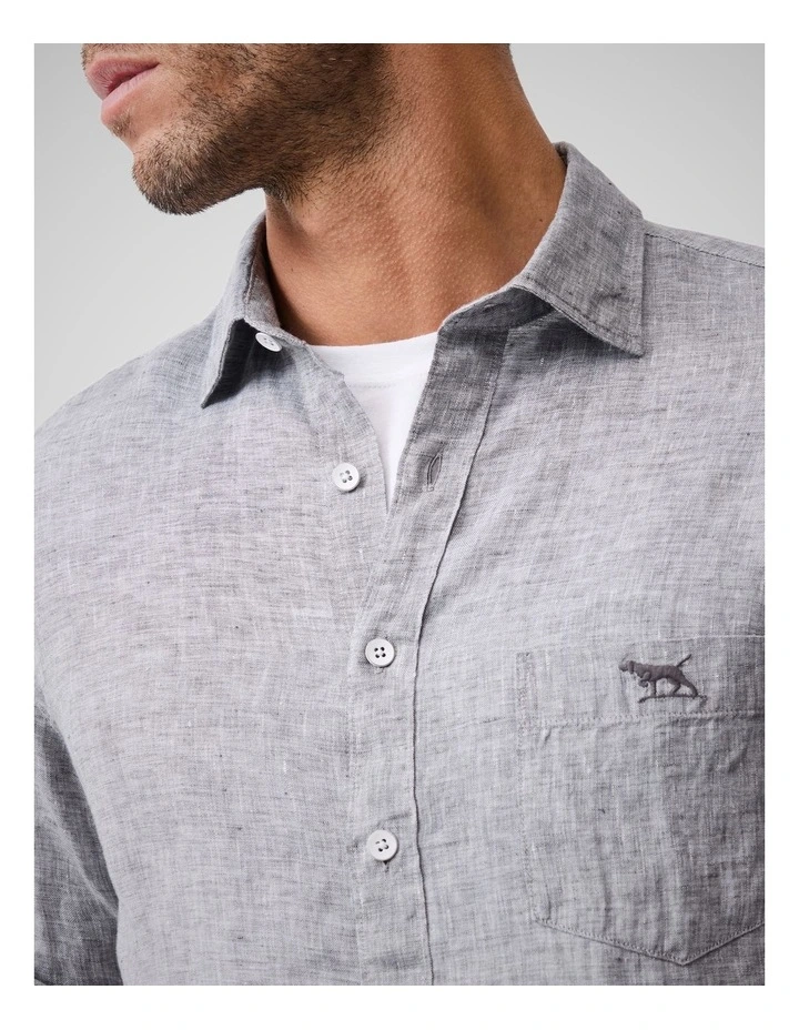 Coromandel 2 Long Sleeve Sports Fit Shirt in Smoke image 6