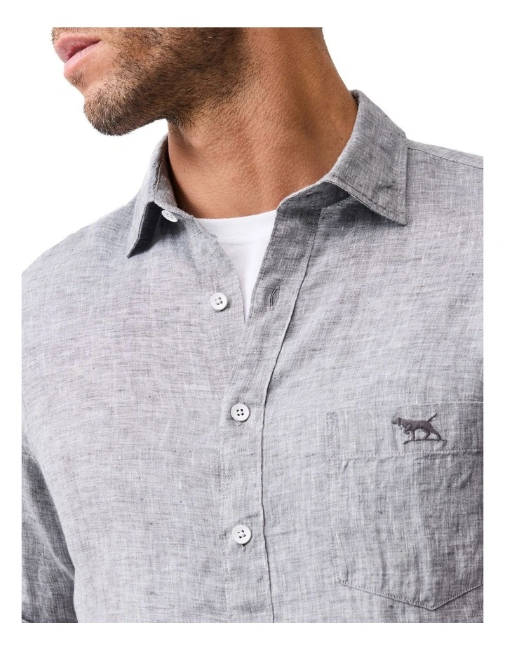 Coromandel 2 Long Sleeve Sports Fit Shirt in Smoke image 6