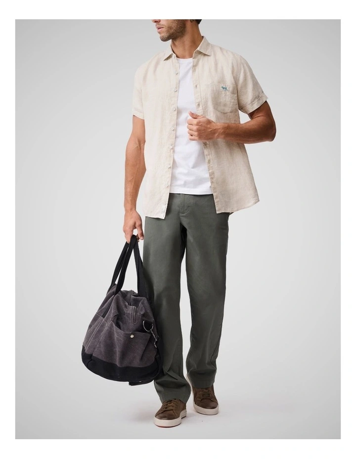 Cathedral Cove Short Sleeve Sports Fit Shirt in Oatmeal image 2