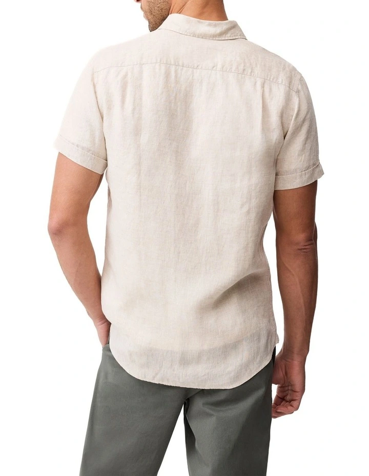 Cathedral Cove Short Sleeve Sports Fit Shirt in Oatmeal image 3