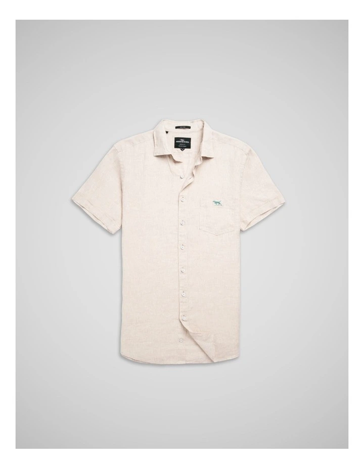 Cathedral Cove Short Sleeve Sports Fit Shirt in Oatmeal image 4