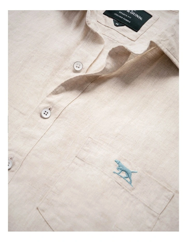 Cathedral Cove Short Sleeve Sports Fit Shirt in Oatmeal image 5