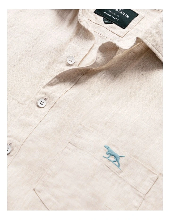 Cathedral Cove Short Sleeve Sports Fit Shirt in Oatmeal image 5