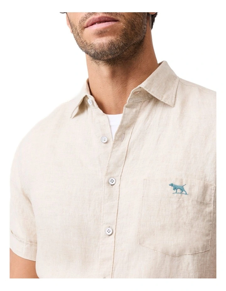 Cathedral Cove Short Sleeve Sports Fit Shirt in Oatmeal image 6