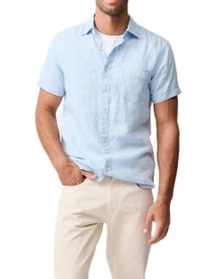 Cathedral Cove Short Sleeve Sports Fit Shirt  in Sky