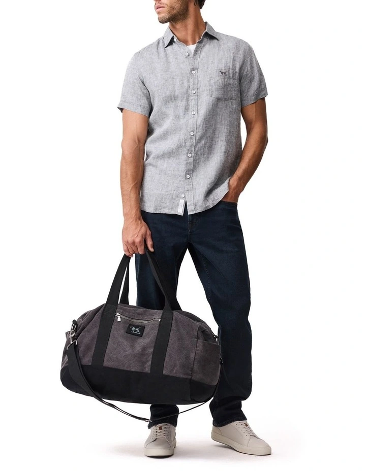 Cathedral Cove Short Sleeve Sports Fit Shirt in Smoke image 2