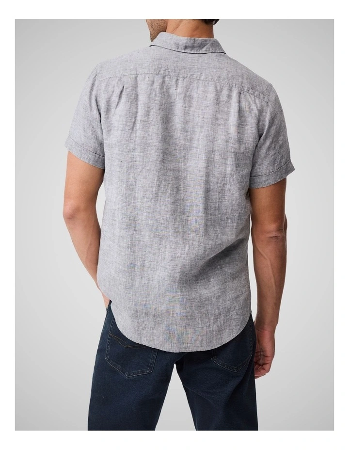 Cathedral Cove Short Sleeve Sports Fit Shirt in Smoke image 3