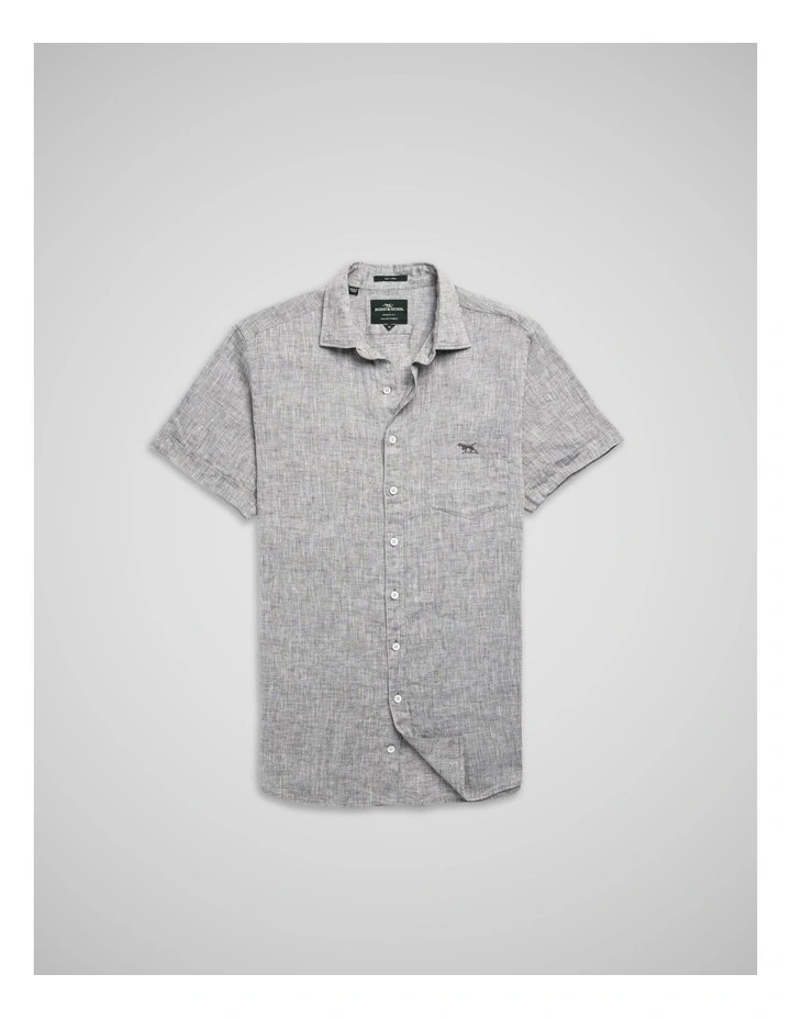Cathedral Cove Short Sleeve Sports Fit Shirt in Smoke image 4