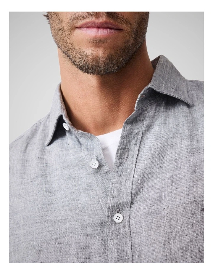 Cathedral Cove Short Sleeve Sports Fit Shirt in Smoke image 6