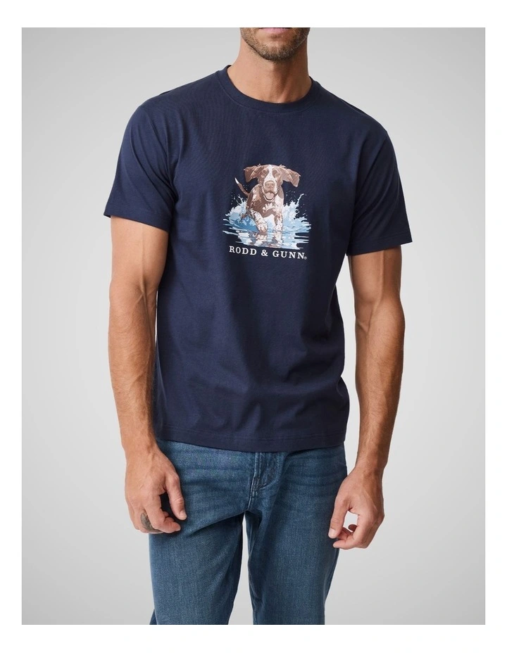 Gunners Track T-shirt in Midnight image 1