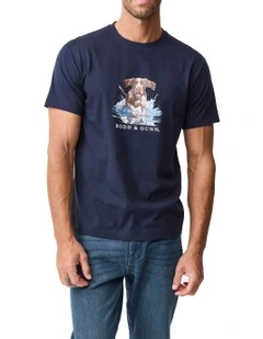 Gunners Track T-shirt in Midnight