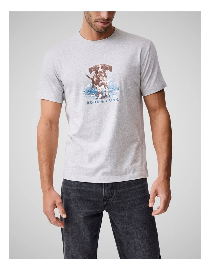 Gunners Track T-shirt in Pebble image 1