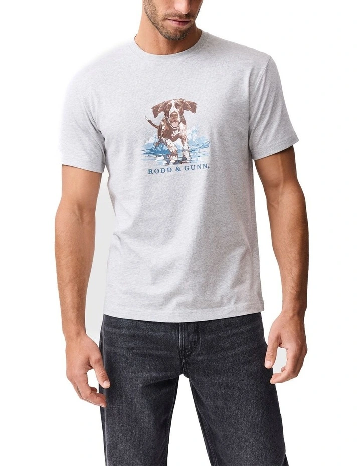 Gunners Track T-shirt in Pebble image 1