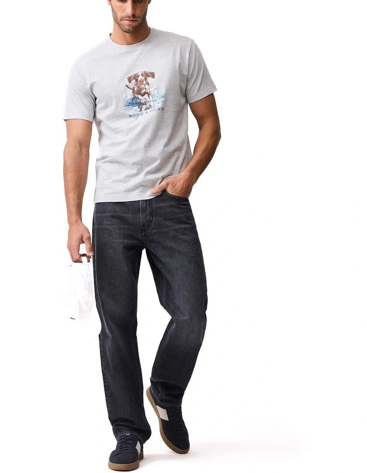 Gunners Track T-shirt in Pebble image 2