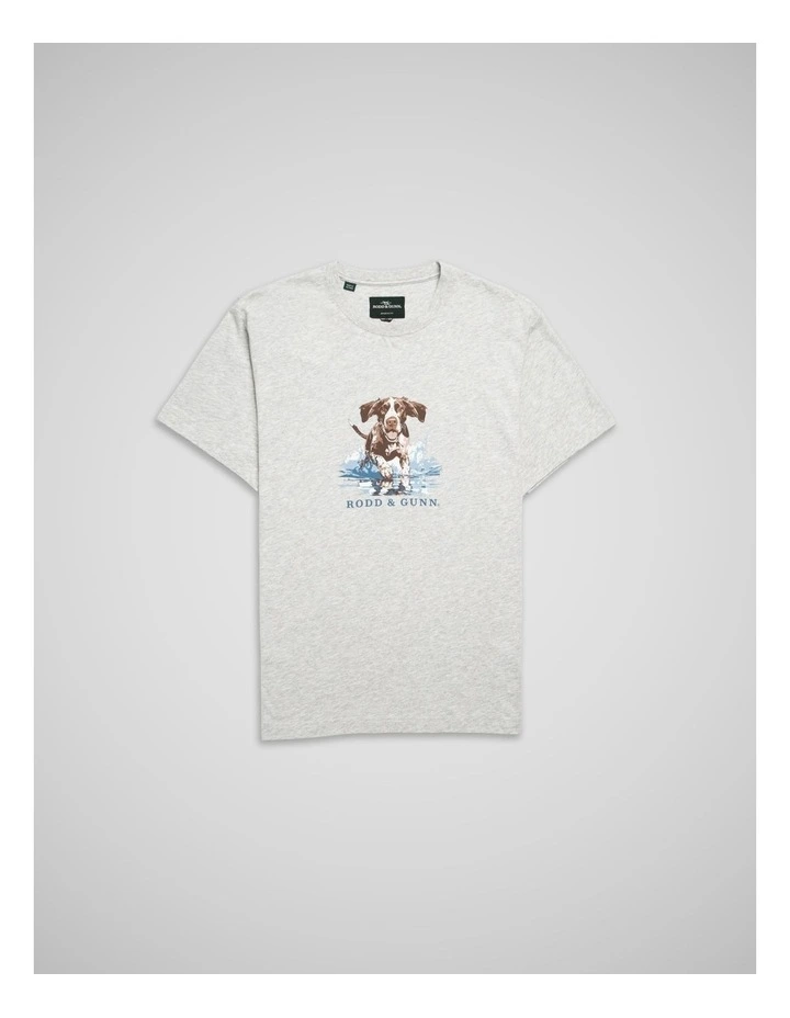 Gunners Track T-shirt in Pebble image 4