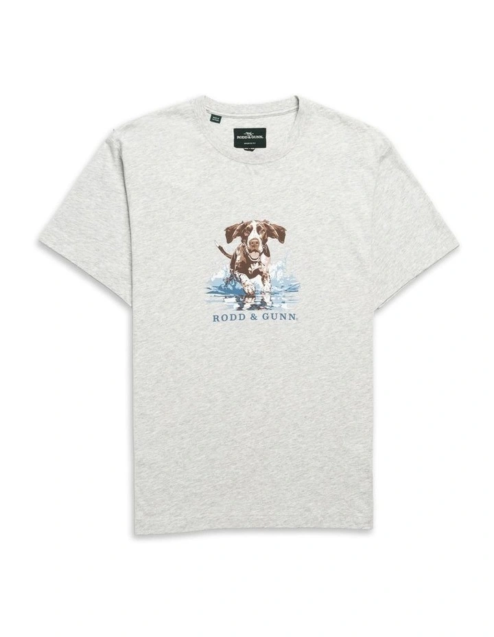 Gunners Track T-shirt in Pebble image 4