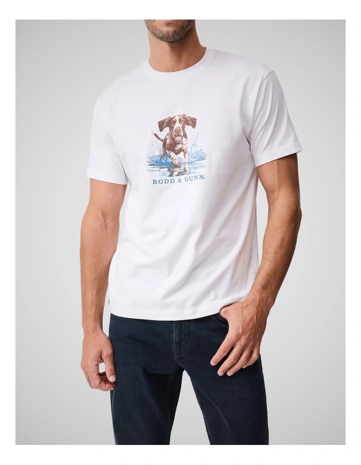 Gunners Track T-shirt in Snow image 1